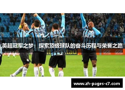 英超冠军之梦：探索顶级球队的奋斗历程与荣誉之路