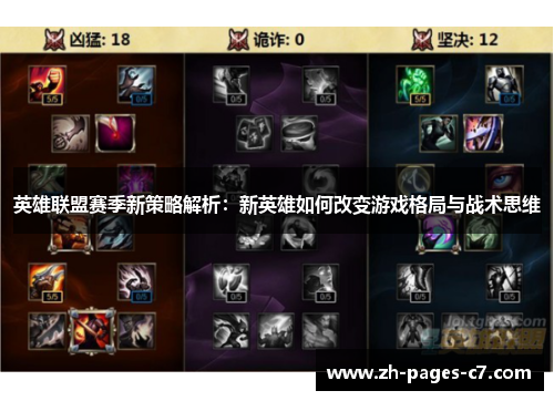 英雄联盟赛季新策略解析：新英雄如何改变游戏格局与战术思维